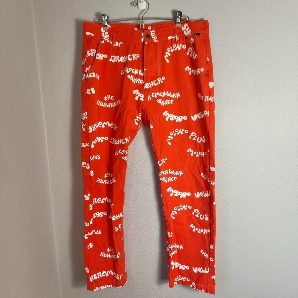 The Hundreds X Stanley Kubrick's A Clockwork Orange Abstract Cargo Pants Sz 34